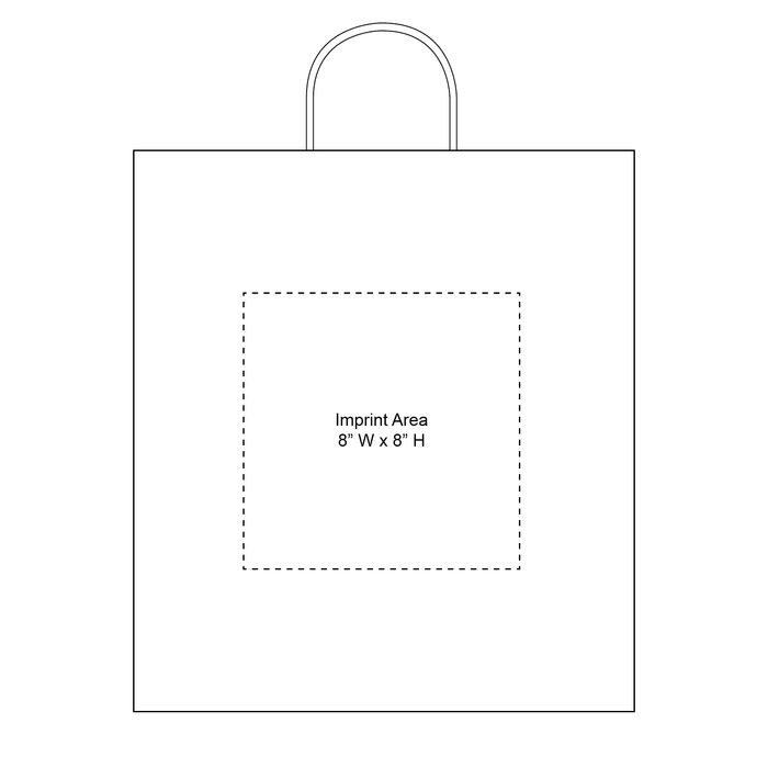  Extra Large Kraft Paper Shopper