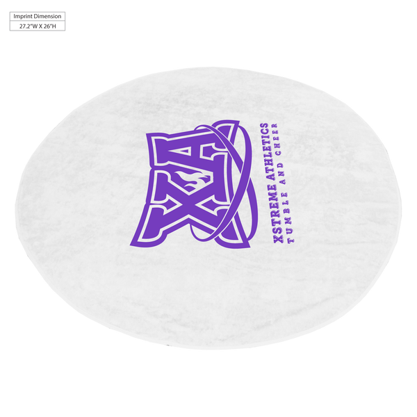 round beach towels,  white beach towels,  silkscreen imprint, 