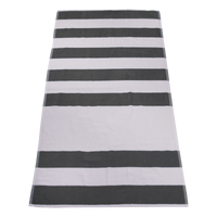 Grey Horizon Striped Beach Towel Thumb