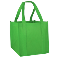 Lime Green Cube Grocery Tote Thumb