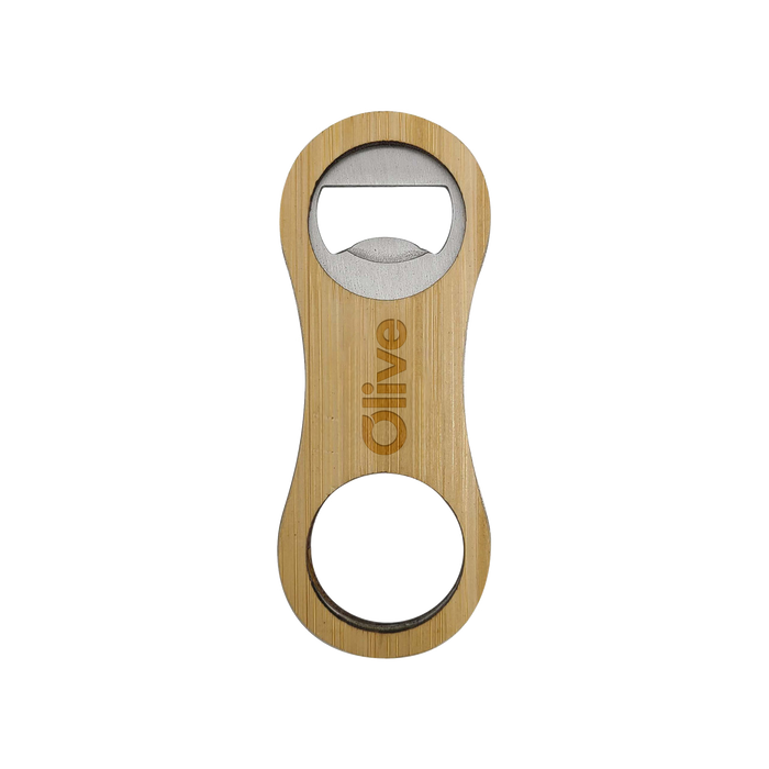  Rounded Bamboo Bottle Opener