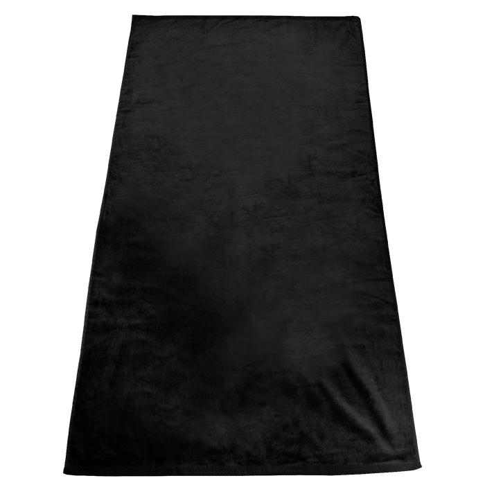 Black Gypsea Color Beach Towel