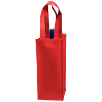 Red Single Bottle Wine Tote Thumb