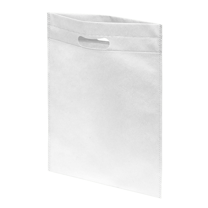 White Medium USA Made Sonic-Weld Die Cut Bag