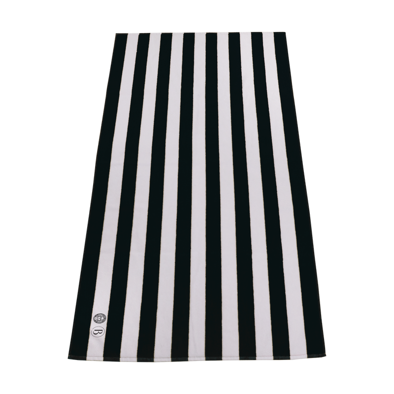 Sam Brocato Salon / Latitude Striped Beach Towel / Embroidered Beach Towels