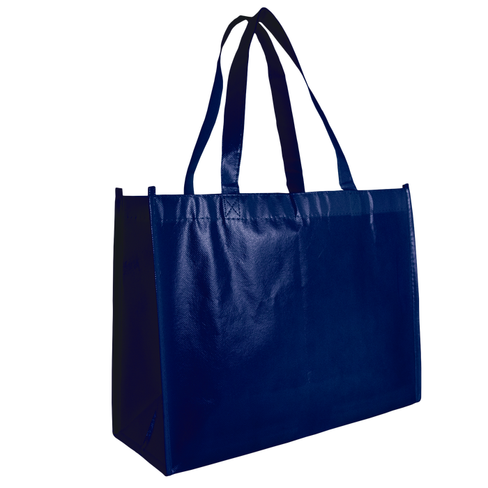 Navy Blue Laminated Convention Tote