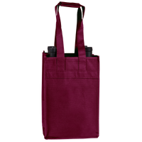 Burgundy 4 Bottle Wine Tote Thumb