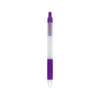 Purple with Black Ink Frosted Barrel Pen Thumb