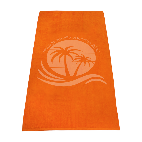 best selling towels,  color beach towels,  silkscreen imprint, 