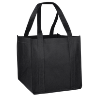 Black Cube Grocery Tote Thumb