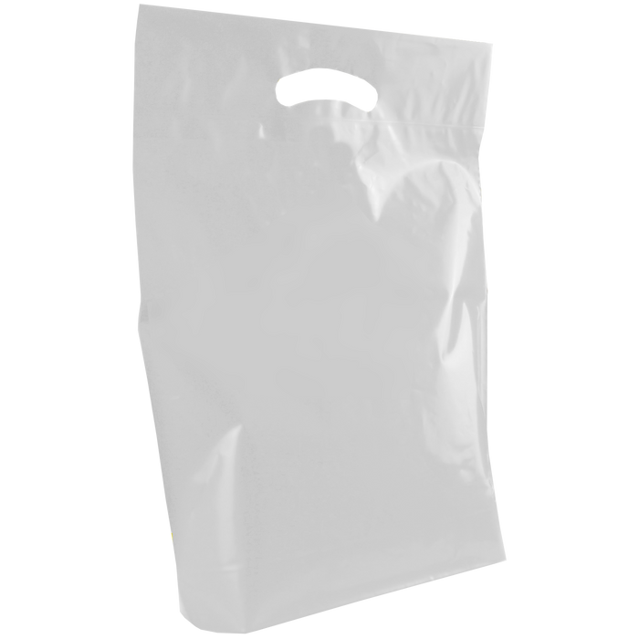 Clear Medium Recyclable Die Cut Plastic Bag