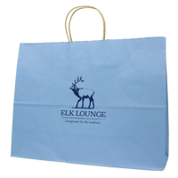  Extra Wide Matte Color Kraft Shopper Bag Thumb