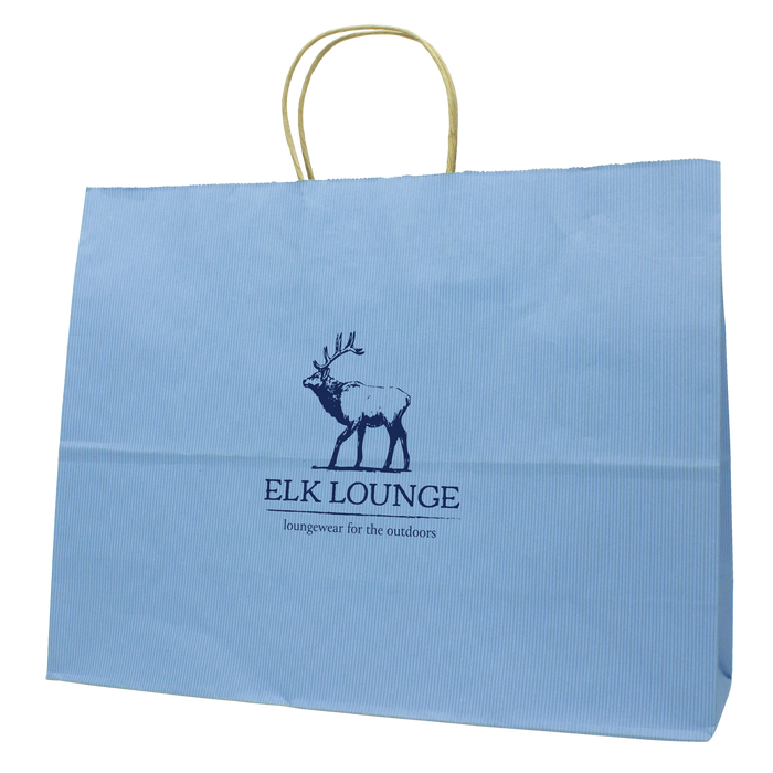  Extra Wide Matte Color Kraft Shopper Bag