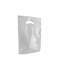 Frosted Clear Small Eco-Friendly Die Cut Plastic Bag Thumb