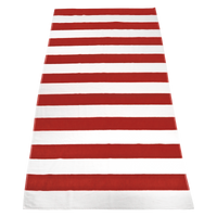 Red Santa Maria Striped Beach Towel Thumb