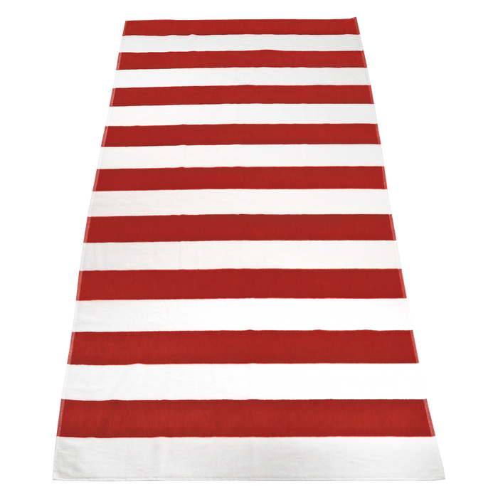 Red Santa Maria Striped Beach Towel