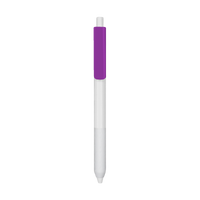 Purple with Black Ink Antibacterial Pen Thumb
