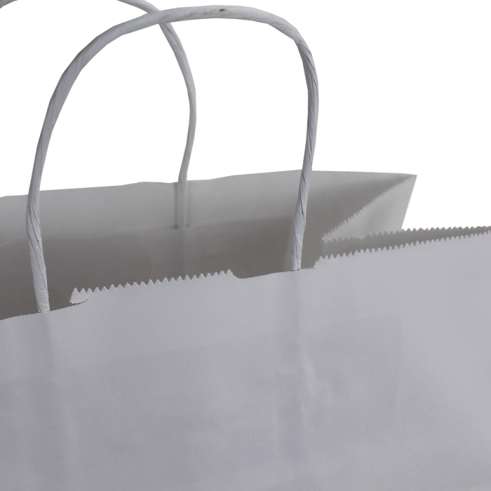  Medium White Paper Shopper Bag