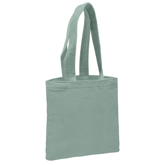 Frosted Mint Large Corduroy Tote Bag