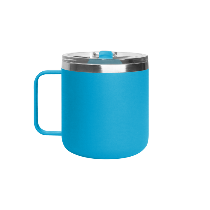 Matte Aqua Stainless Steel Insulated Camper Mug