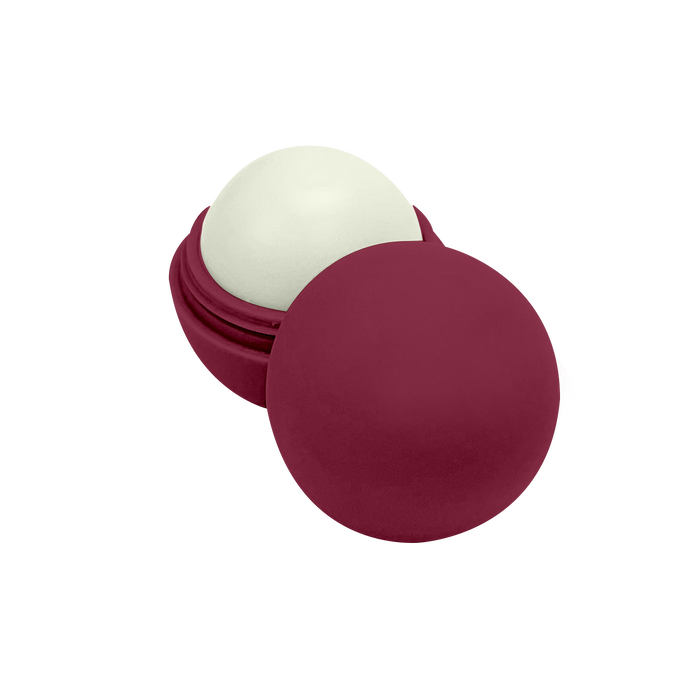 Burgundy with Raspberry Flavor Spherical Lip Balm