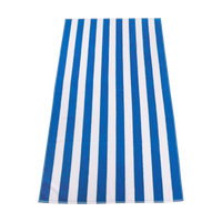 Turquoise Latitude Striped Beach Towel Thumb