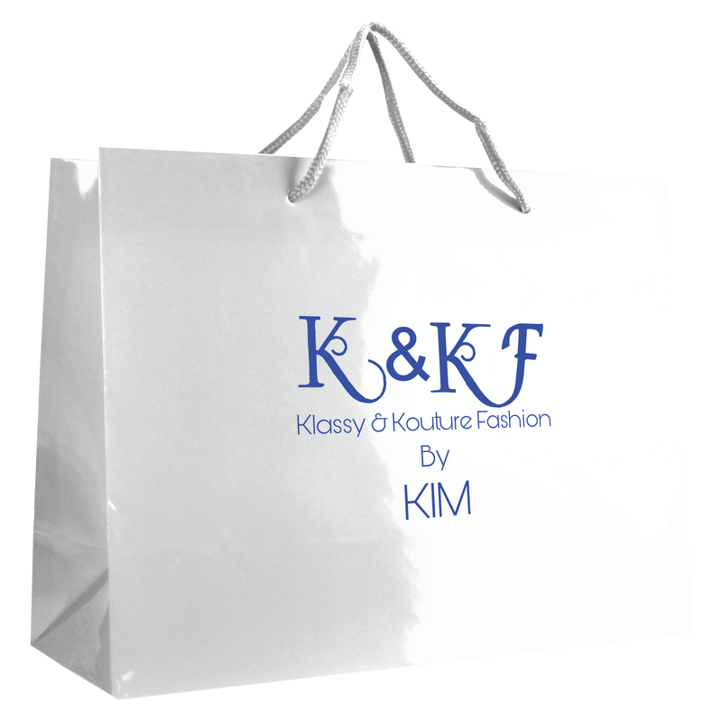 Klassy & Kouture fashion by Kim / Large Glossy Shopper Bag / Paper Bags