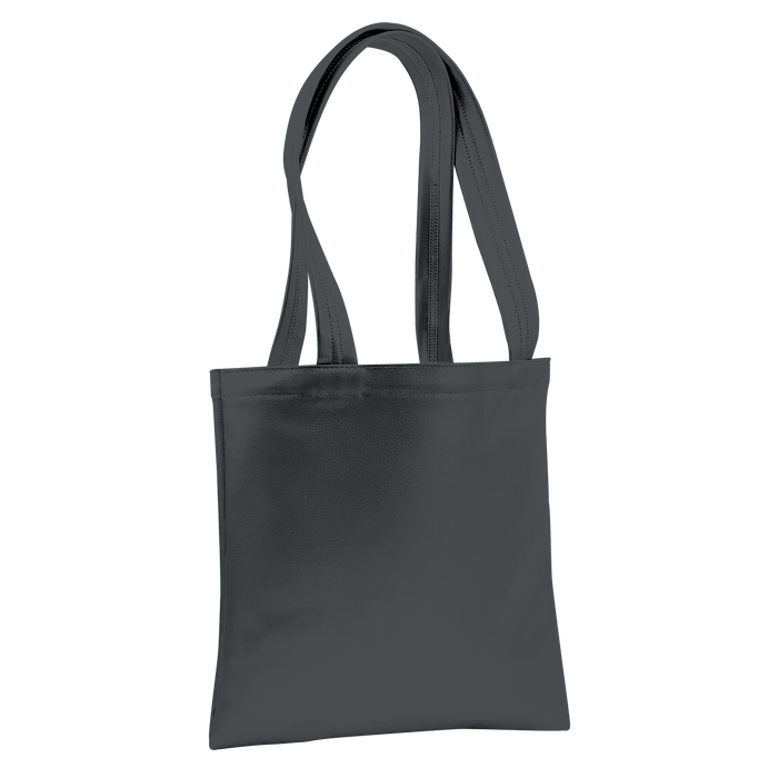 Slate Large Vegan Leather Tote Bag