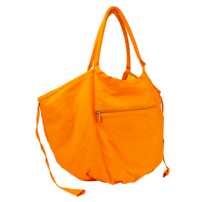 Orange Tropical Reversible Beach Bag