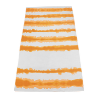 Orange Tie-Dye Striped Beach Towel Thumb