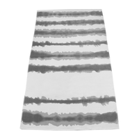 Grey Tie-Dye Striped Beach Towel Thumb