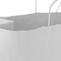  Extra Wide White Paper Shopper Bag Thumb