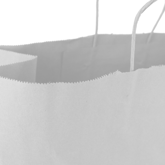  Extra Wide White Paper Shopper Bag