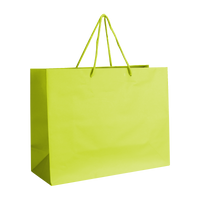 Lime Medium Matte Shopper Bag Thumb