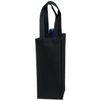 Black Single Bottle Wine Tote Thumb