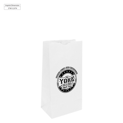 The Yoke Bar and Grill / Medium White Kraft Popcorn Bag / New Arrivals