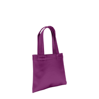 Purple Small Vegan Leather Tote Bag Thumb