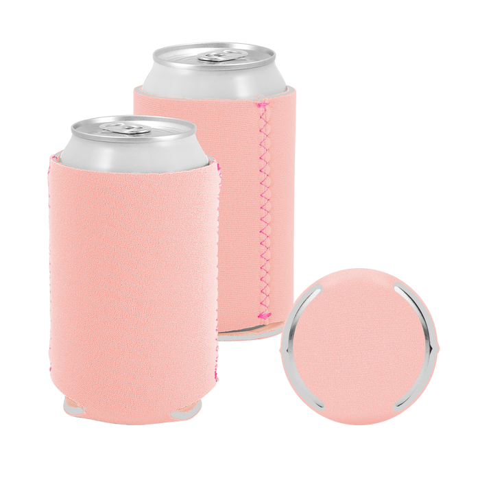 Peach Premium Collapsible Neoprene Koozie