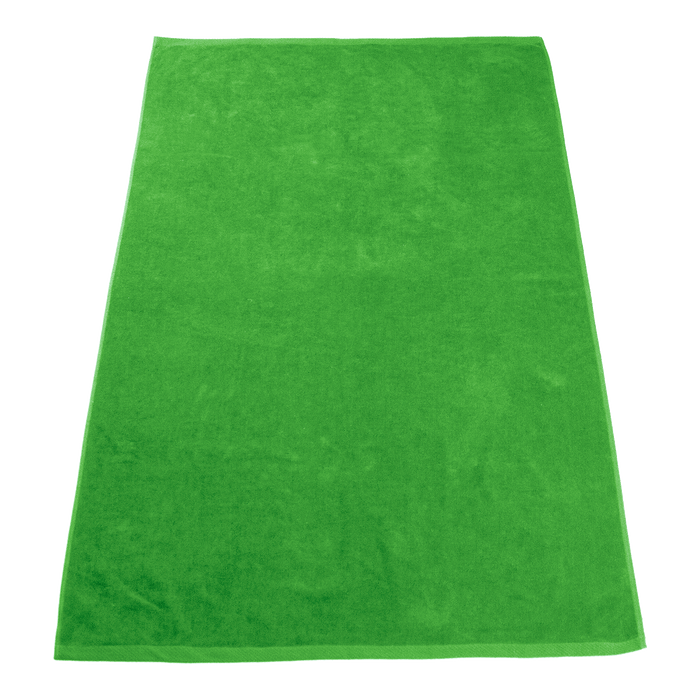 Lime Green Seascape Color Beach Towel