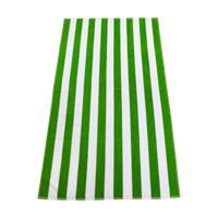 Lime Green Latitude Striped Beach Towel Thumb