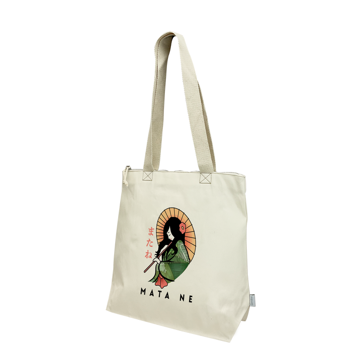  Zip Top Bamboo Tote Bag