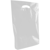 Frosted Clear Medium Eco-Friendly Die Cut Plastic Bag Thumb