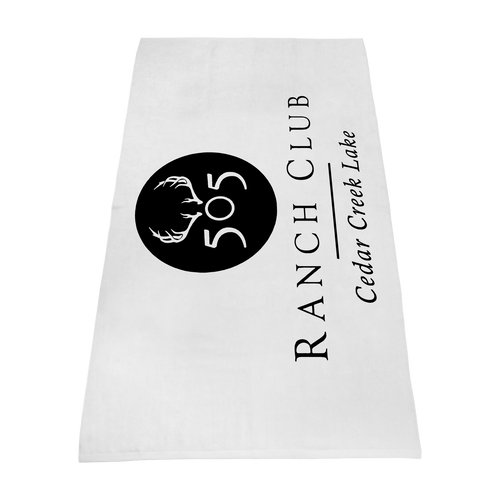 505 Ranch Club / Classic White Beach Towel / Best Selling Towels
