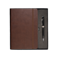 Brown Tuscany™ Journal and Stylus Pen Gift Set Thumb