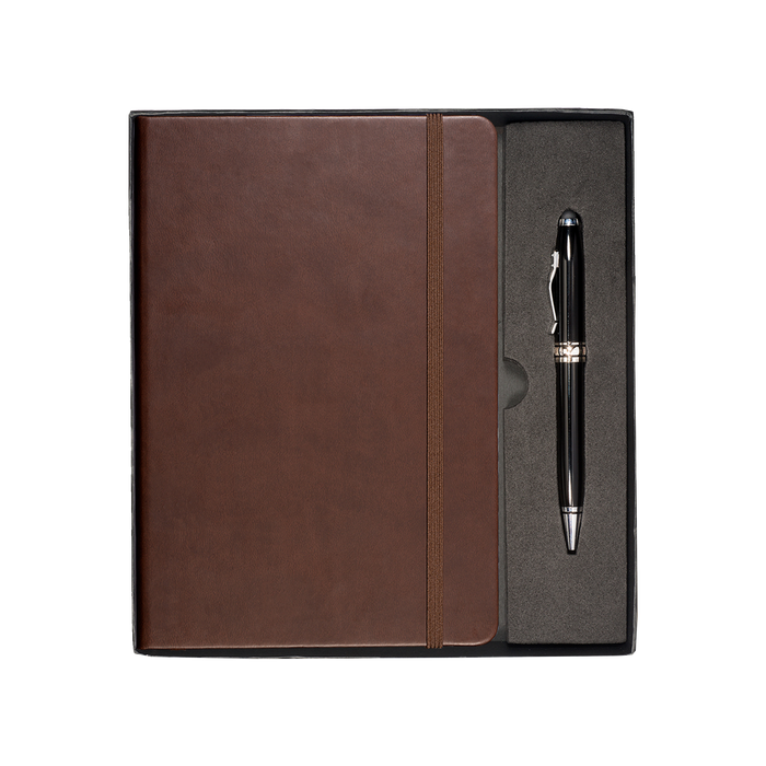 Brown Tuscany™ Journal and Stylus Pen Gift Set
