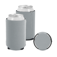 Gray Premium Collapsible Neoprene Koozie Thumb