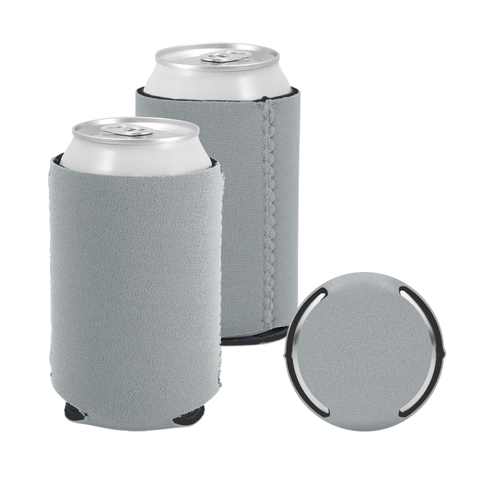 Gray Premium Collapsible Neoprene Koozie