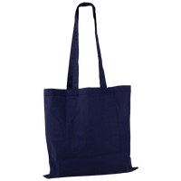 Navy Blue Basic Cotton Tote Thumb