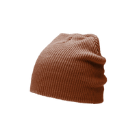 Cinnamon Mocha Slouch Knit Beanie Thumb