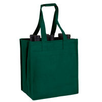 Hunter Green 6 Bottle Wine Tote Thumb